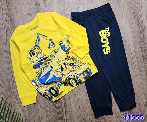 Bộ Skite vàng xe cẩu - size 5y