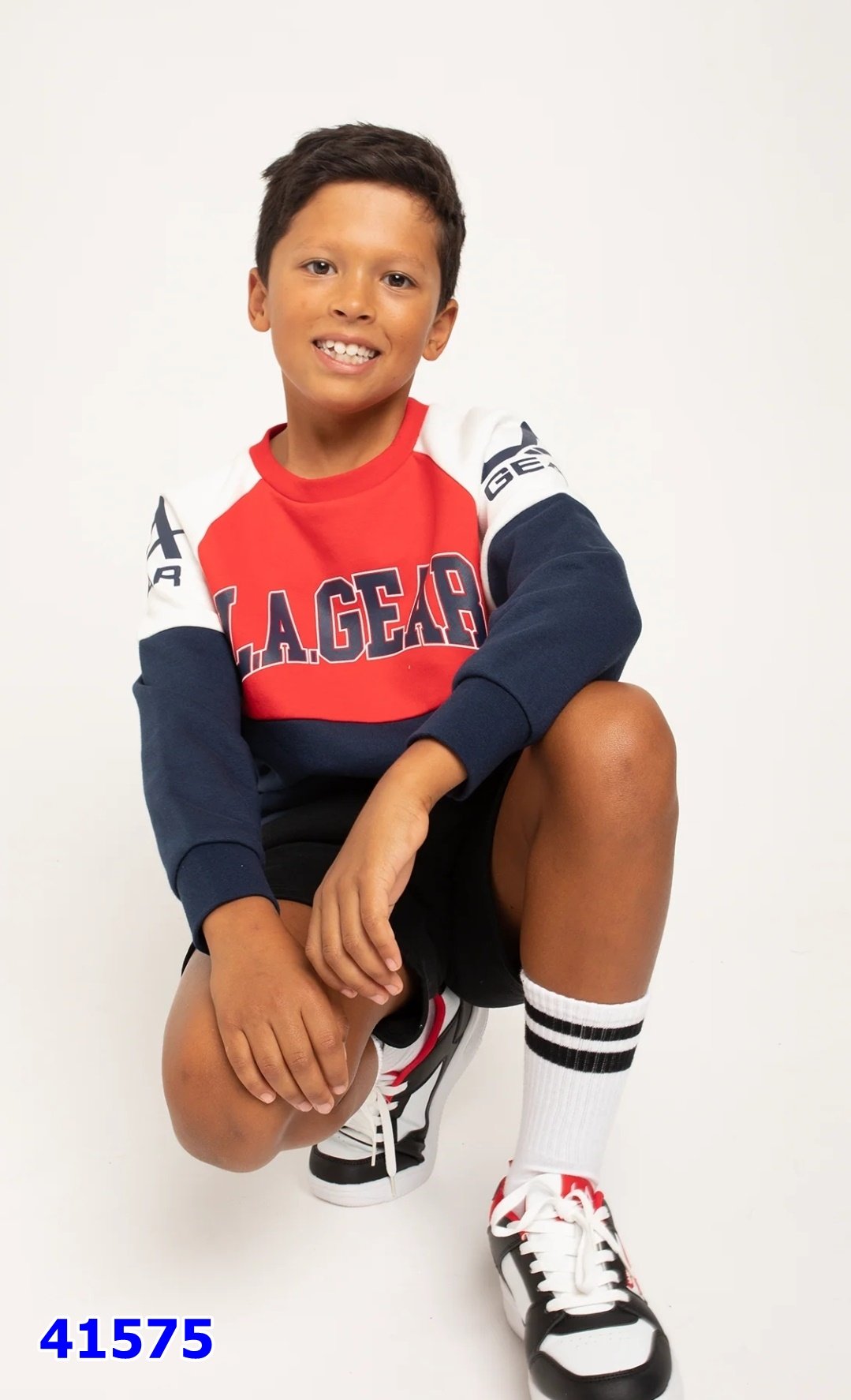 Áo Sweater Lagear đỏ phối trắng x.dương - size 8y