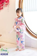 Pijama June sọc hồng thỏ - size 1y