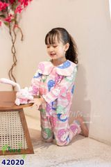 Pijama June sọc hồng thỏ - size 1y