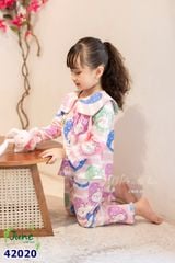 Pijama June sọc hồng thỏ - size 1y