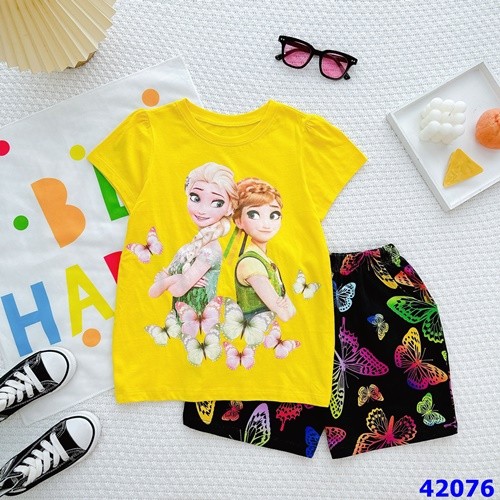 Bộ Disney vàng Elsa - size 5-6y