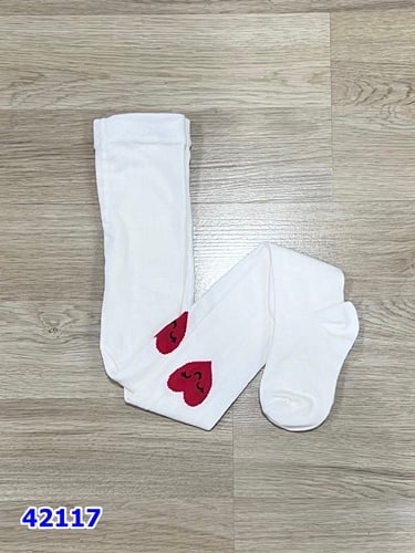 Quần vớ da trái tim đỏ - size 6-8y