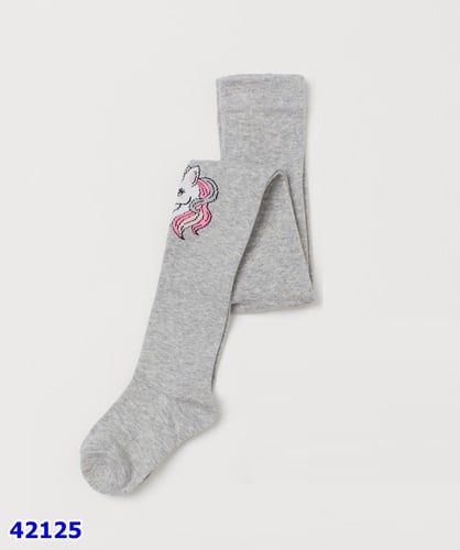 Quần vớ xám đậm ngựa hồng lấp lánh - size 8-10y