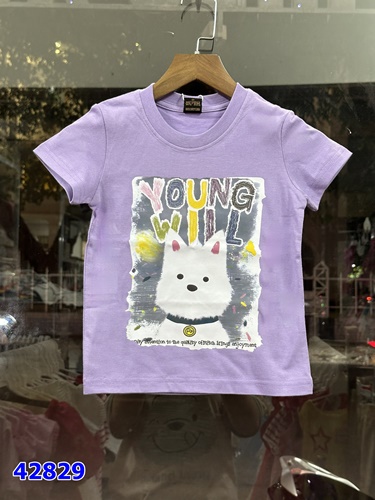 Áo chó Young will tím - size 130