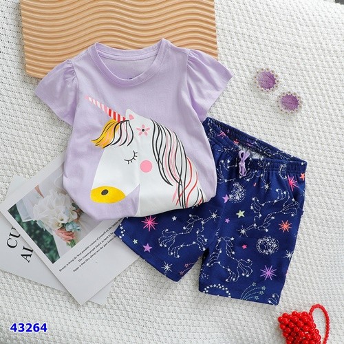 Bộ short Gap tím Pony - size 4y