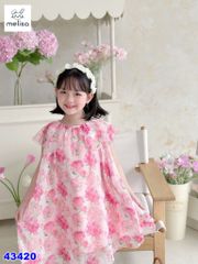 Đầm Melisa hồng nhiều hoa