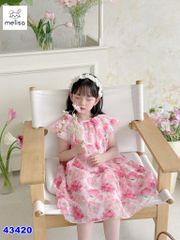 Đầm Melisa hồng nhiều hoa