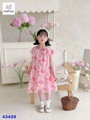 Đầm Melisa hồng nhiều hoa