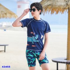 Bộ bơi xanh dương cá sấu - size 165