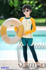 Bộ bơi Ylike dài tay vàng - size 170