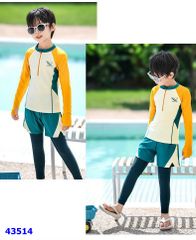 Bộ bơi Ylike dài tay vàng - size 170
