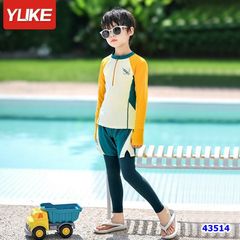 Bộ bơi Ylike dài tay vàng - size 170