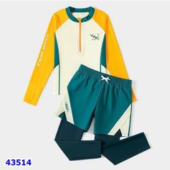 Bộ bơi Ylike dài tay vàng - size 170