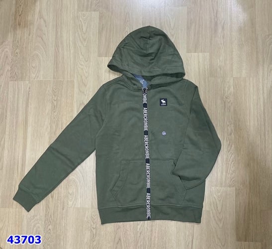 Áo khoác Abererombie xanh rêu - size 13-14y