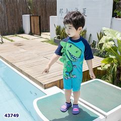 Bộ bơi liền xanh dương khủng long