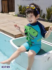 Bộ bơi liền xanh dương khủng long