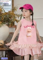 Đầm Luca hồng Labubu