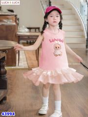 Đầm Luca hồng Labubu