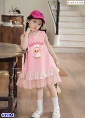 Đầm Luca hồng Labubu