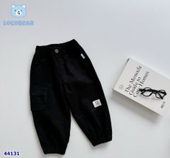 Quần Locobear đen túi hộp mặt cười
