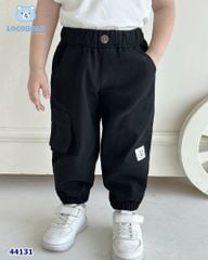 Quần Locobear đen túi hộp mặt cười