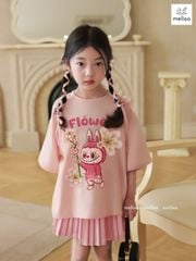 Set váy Melisa hồng Labubu Flower