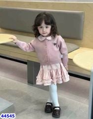 Set Cadigan hồng tim Min