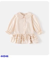 Set Cadigan đỏ tim Min, đầm kem