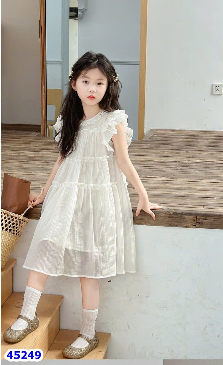 Đầm Sofia trắng cánh tiên