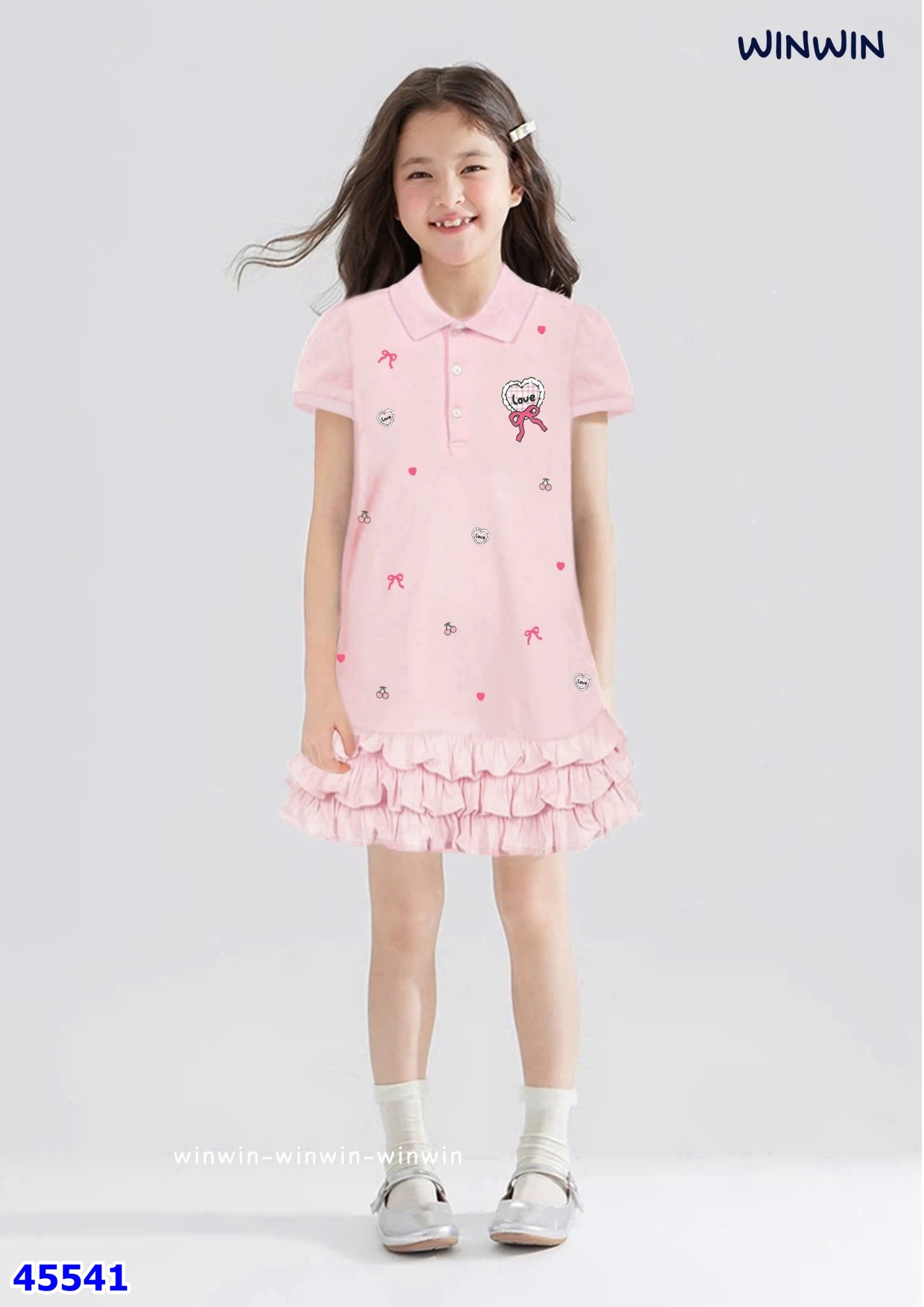 Đầm Polo WinWin hồng