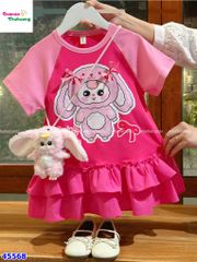 Đầm Sofia hồng BabyThree