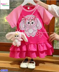 Đầm Sofia hồng BabyThree