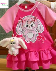 Đầm Sofia hồng BabyThree