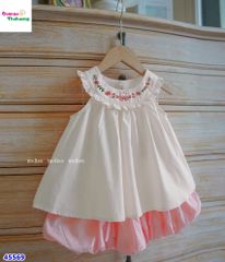 Set Melisa trắng thêu thỏ