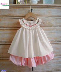 Set Melisa trắng thêu thỏ