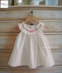 Set Melisa trắng thêu thỏ