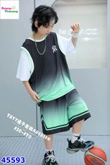 Bộ thể thao đen xanh NY
