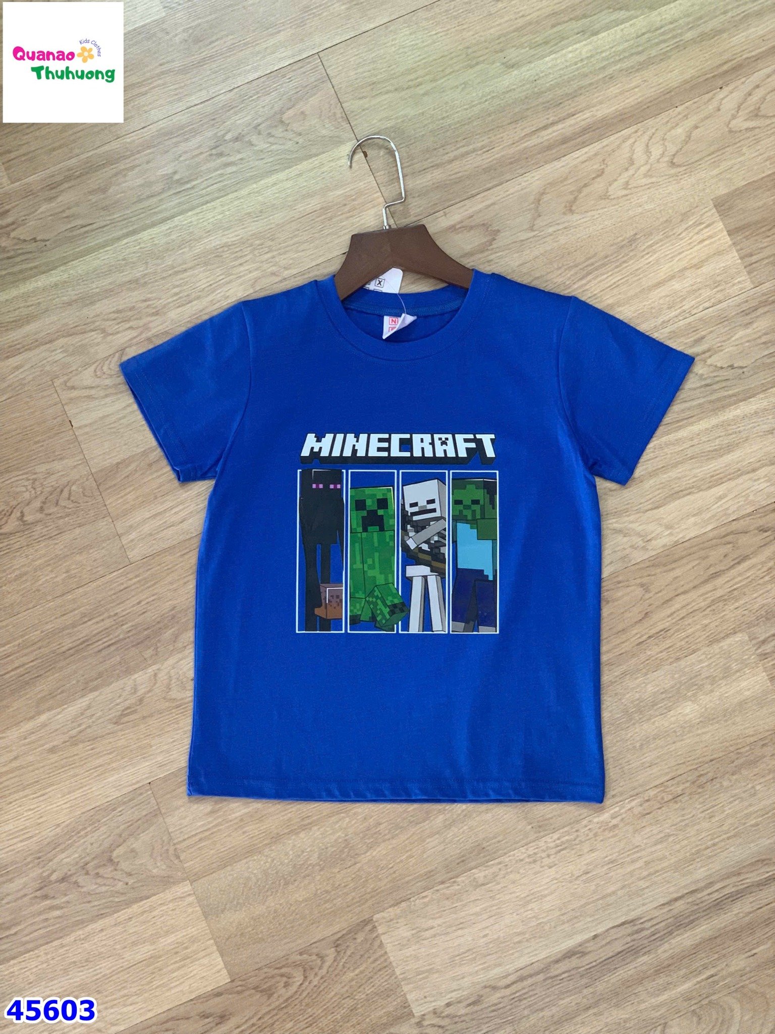 Áo Minecraft xanh dương