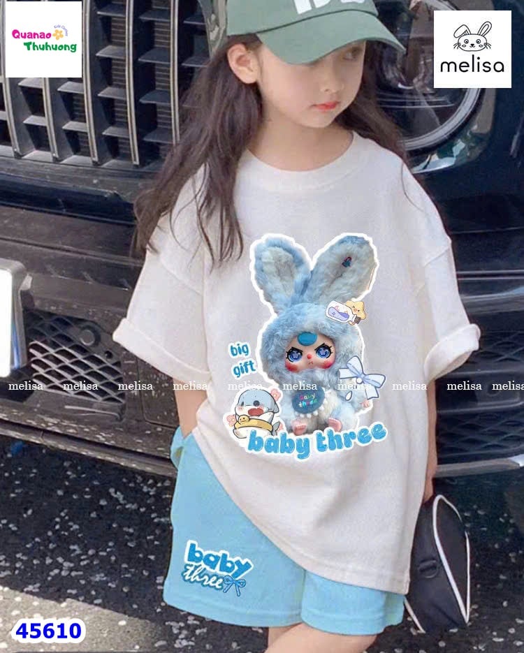 Bộ Melisa trắng BabyThree