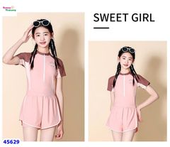 Bộ bơi liền Ylike hồng DryGoods