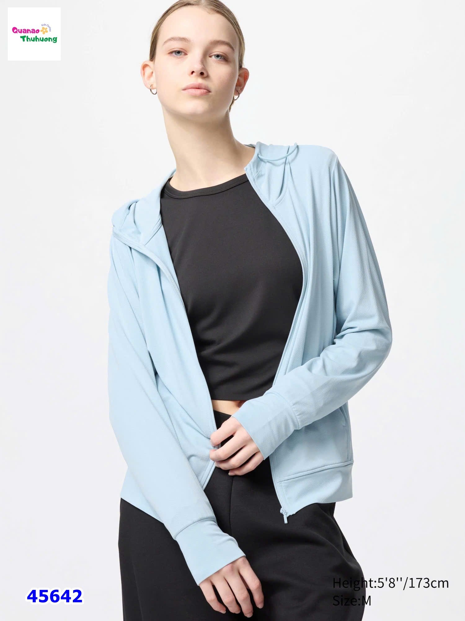 Áo khoác Airism chống nắng xanh dương