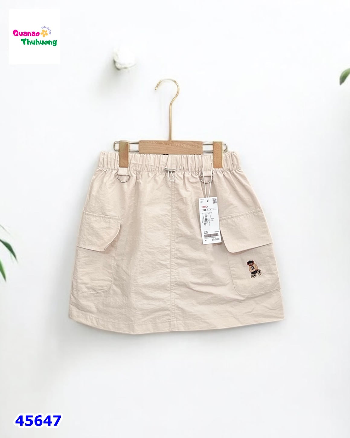 Chân váy SPAO kem