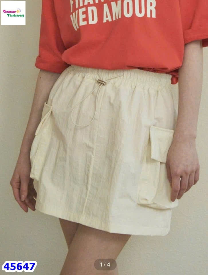 Chân váy SPAO kem