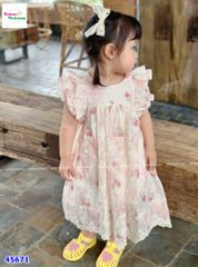 Đầm Sofia hồng hoa