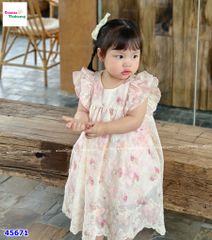 Đầm Sofia hồng hoa