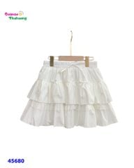 Chân váy tầng  nơ trắng