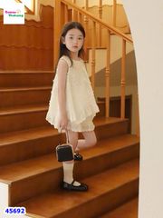 Set bộ Sofia trắng thêu hoa