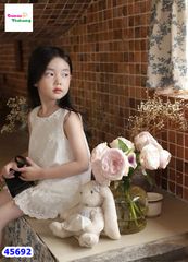 Set bộ Sofia trắng thêu hoa