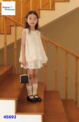 Set bộ Sofia trắng thêu hoa